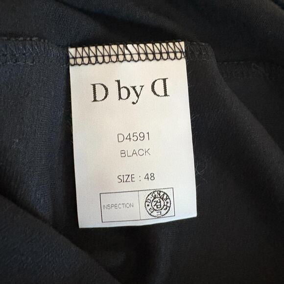 D by D Black T Asymmetric Hemline EU 48 - Picture 6 of 8